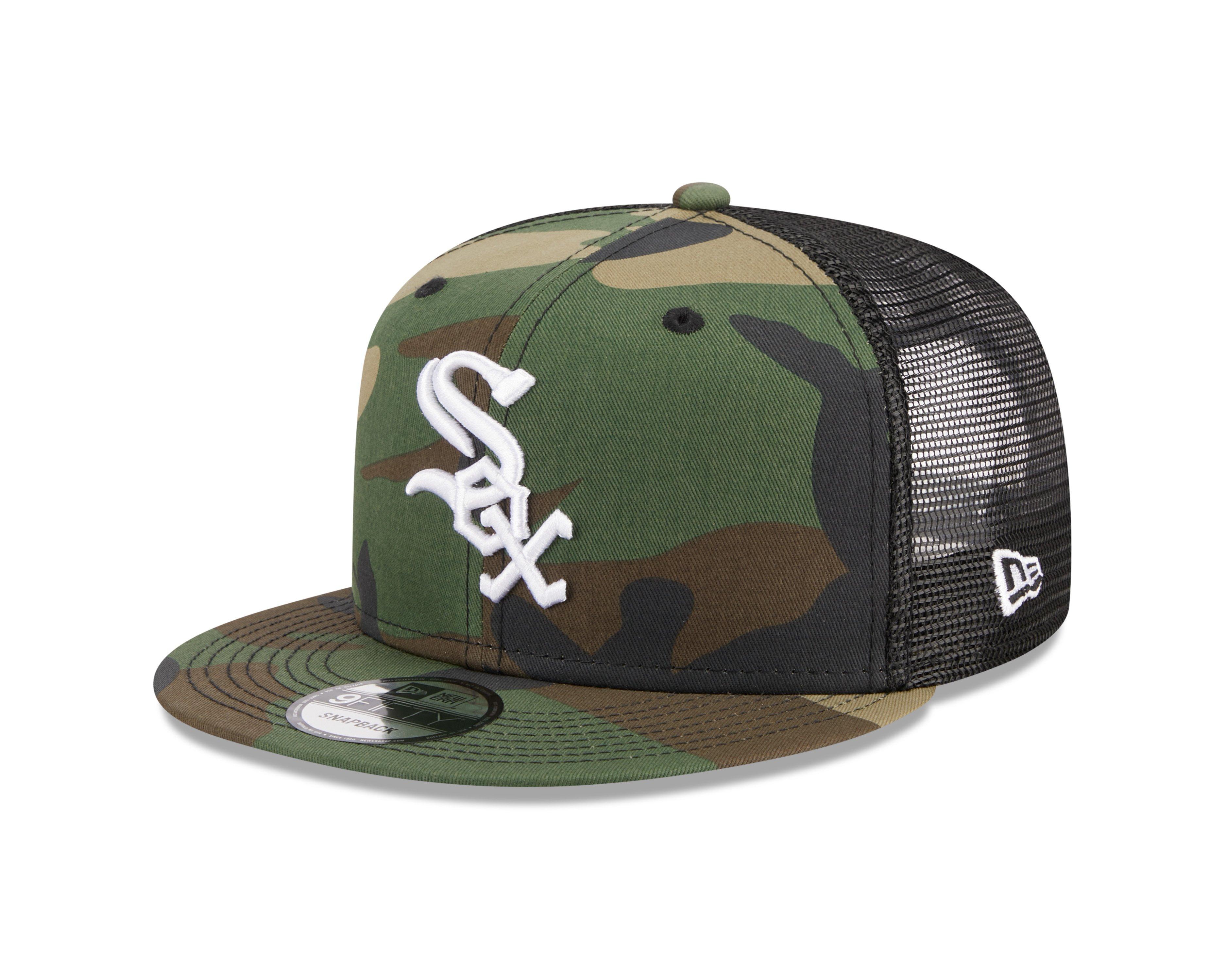 New Era Chicago White Sox 9FIFTY Trucker Snapback Hat - Camo - GREEN
